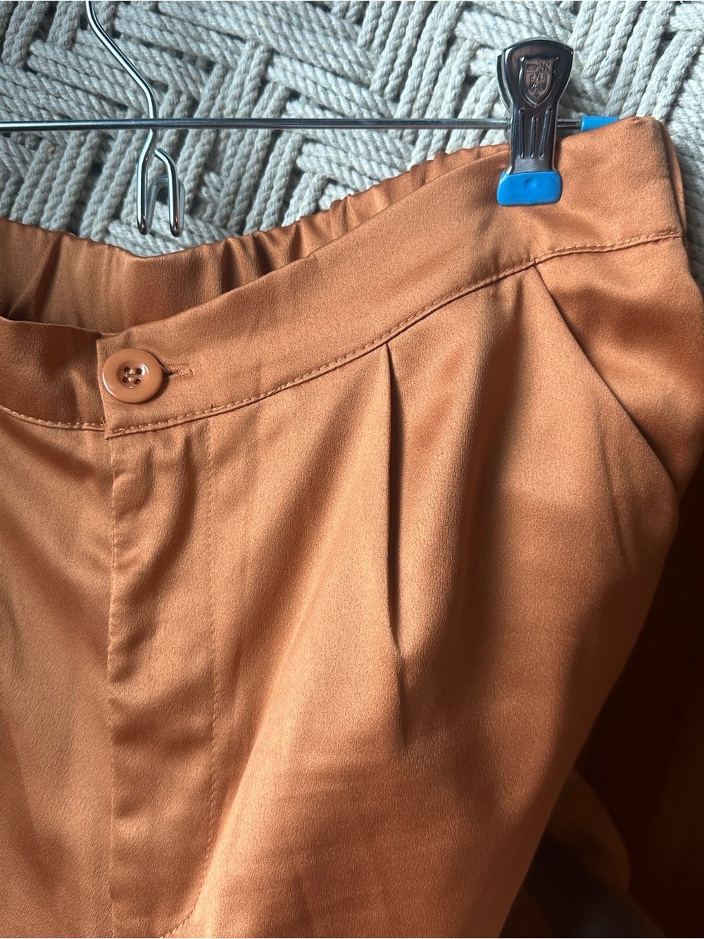 iris Wide Leg Pants in Copper Tan
